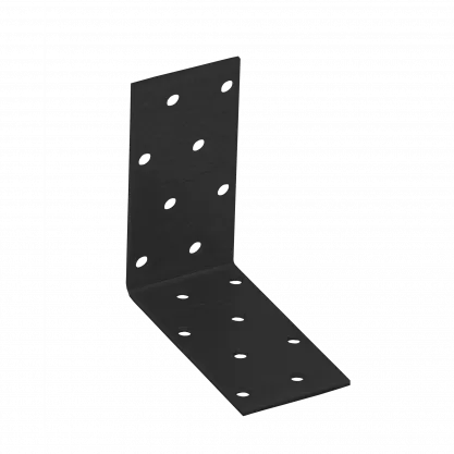 L profil sa ojačanjem KM7 80x80x40x2mm crni Domax