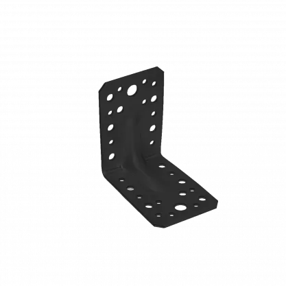 L profil sa ojačanjem KP1 90x90x65x2.5mm crni Domax