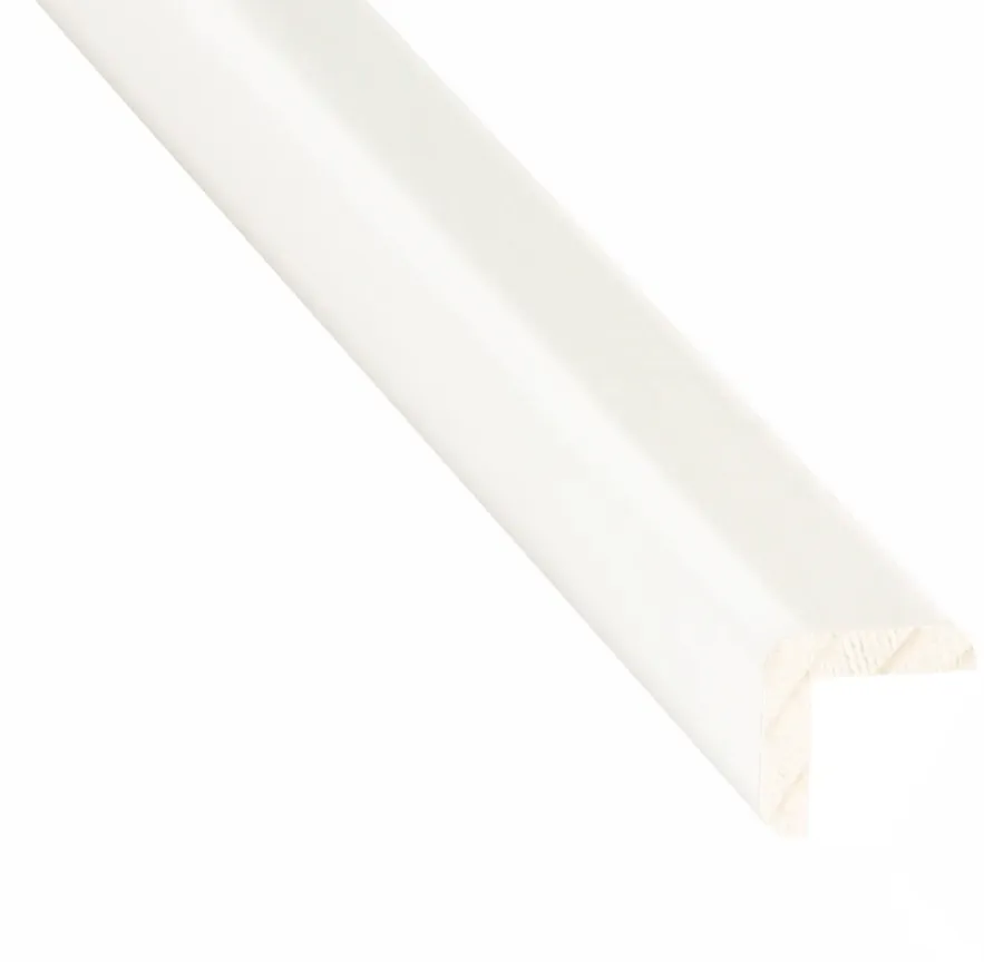 Lajsna ugaona drvena H22 22x22x2400mm FSC bela Deli Home