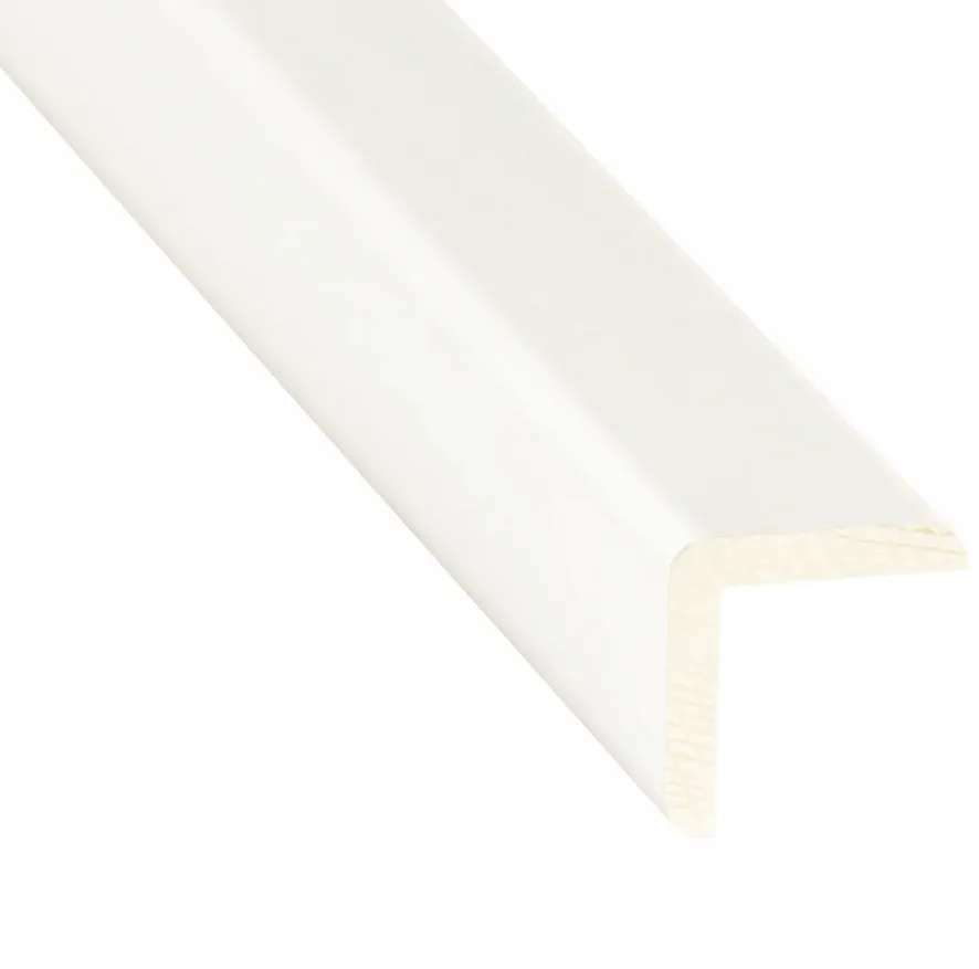 Lajsna ugaona drvena H30 22x22x2400mm FSC bela Deli Home