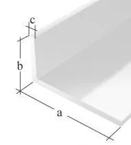 Lajsna ugaona pvc bela 10x10x1000mm G.Alberts