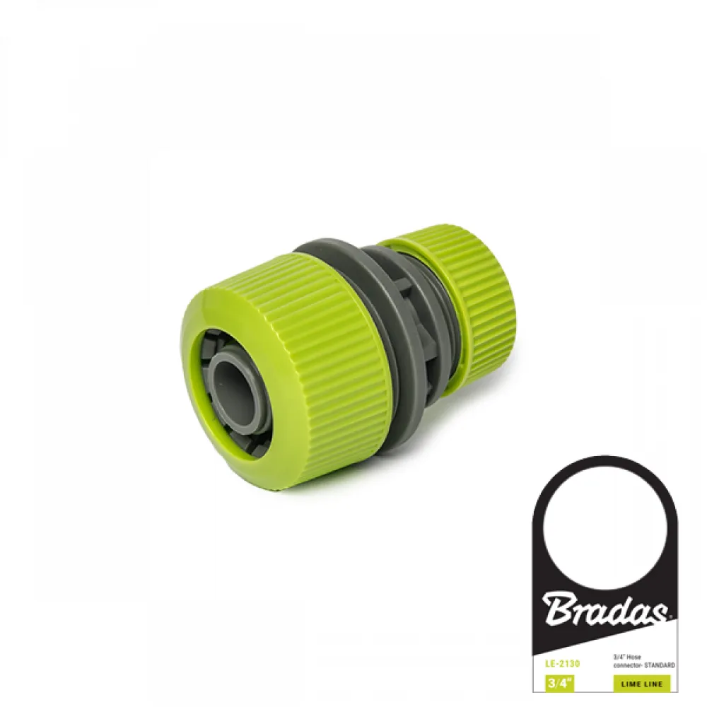 LE-2101 Spojnica za crevo 3/4-1/2 zelena Bradas