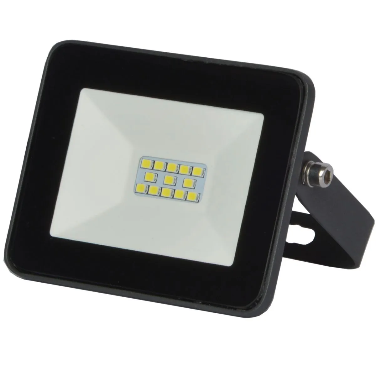 Led slim reflektor 10W 6500K 800lm crni Elit+