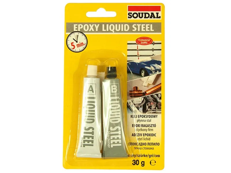 Lepak 2K Epoxy Rapid tečni metal 2x15g Soudal