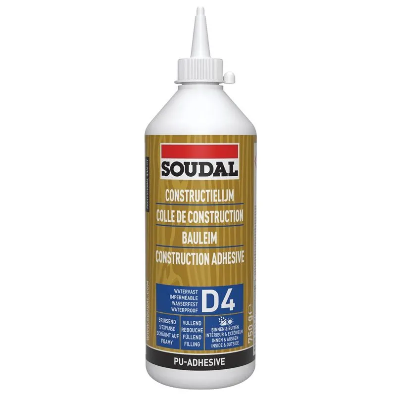Lepilo za drvo PU D4 250g Soudal