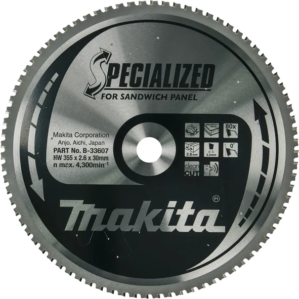 List kružne testere 355x30mm Z80 Makita