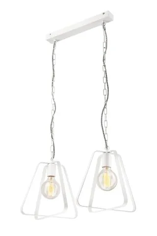 LM 2.95 Plafonska svetiljka-visilica RICCARDO 2x60W E27 bela Lamkur