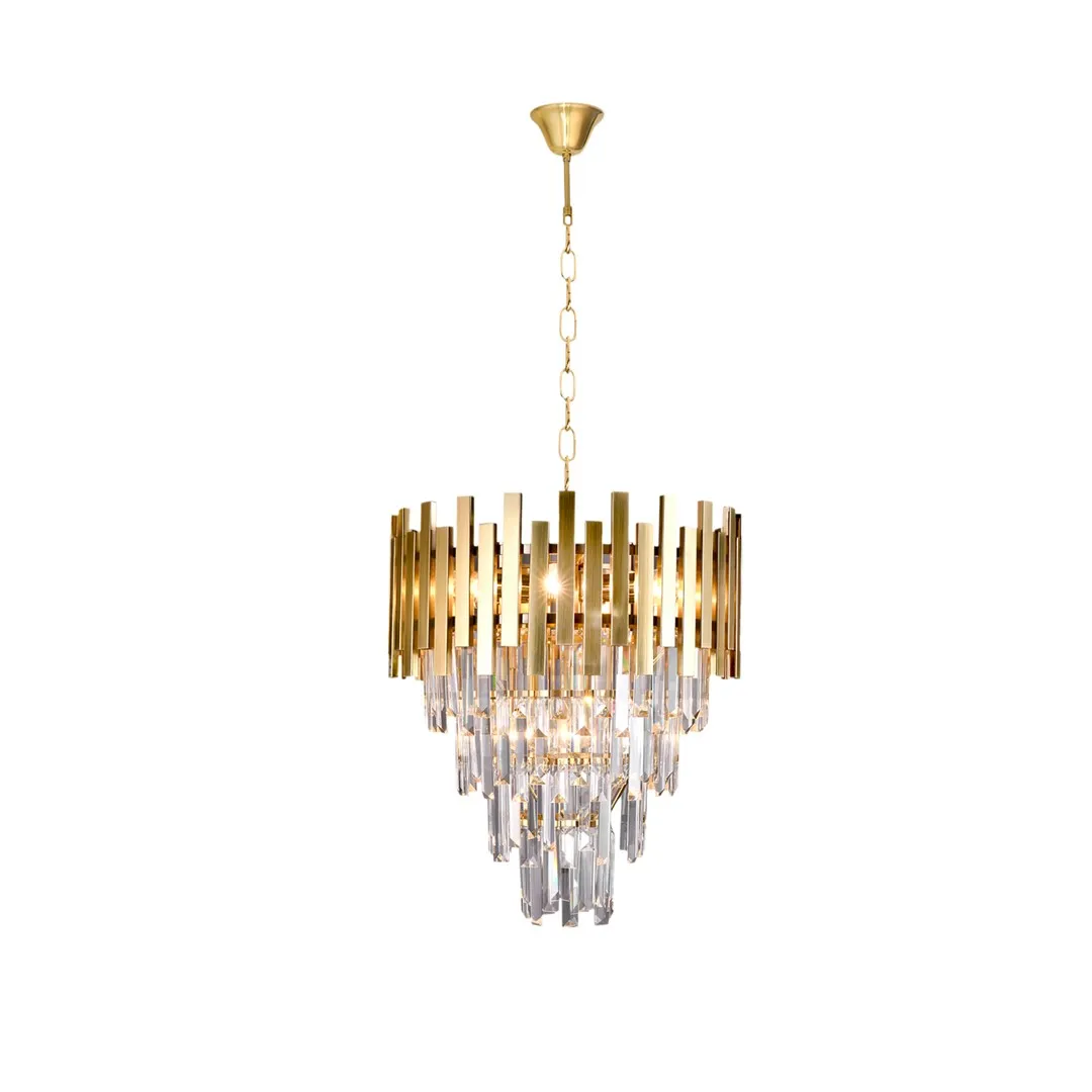 Luster Aspen 45x50-90cm 9xE14 40W boja zlata Milagro