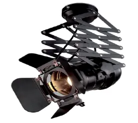 Luster Cinema 1x40W E27 crna