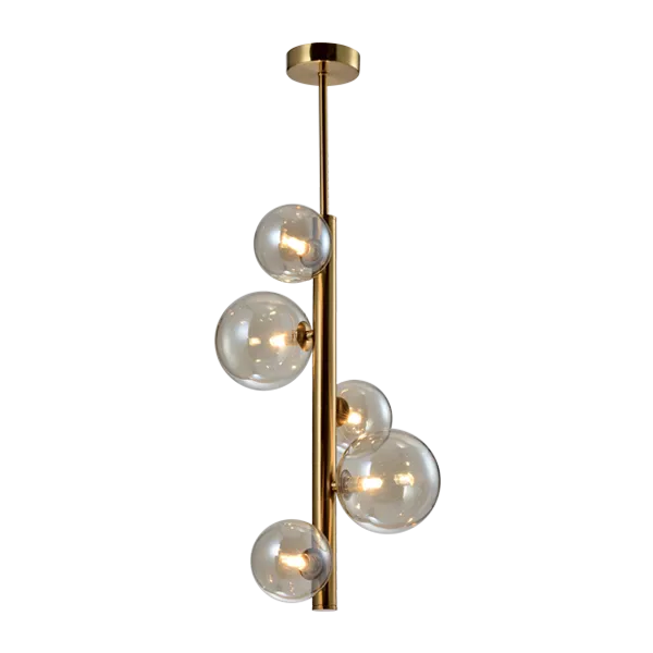 Luster Olena 5xmaks.40W G9 fi 270x725-1025mm boja zlata Elmark