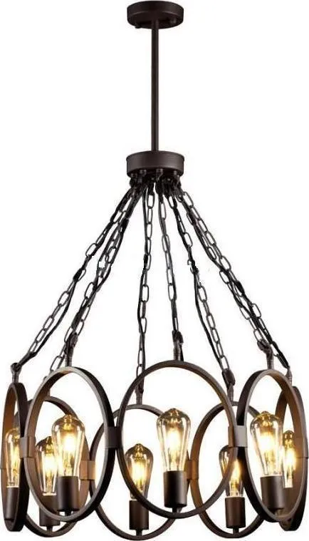 Luster Oliver 8xE27 fi 600mm boja kafe