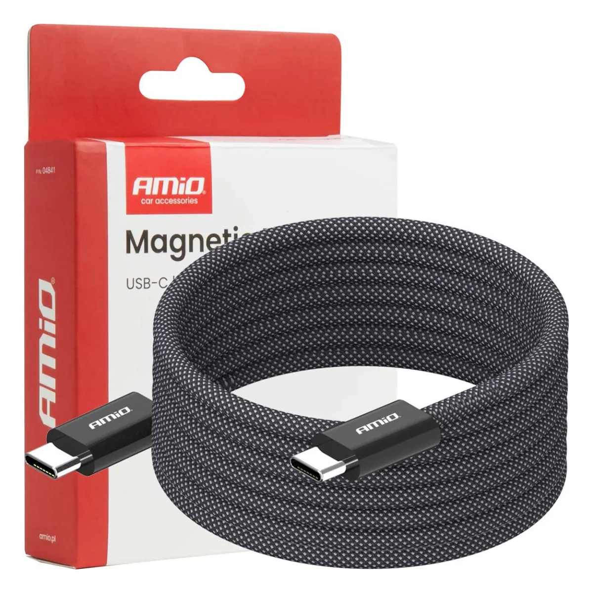 Magnetni kabal 2xUSB-C 60W 100cm Amio