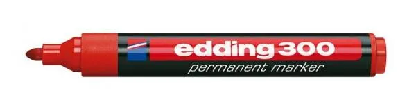 Marker Permanent 1.5-3mm Edding 300 crveni