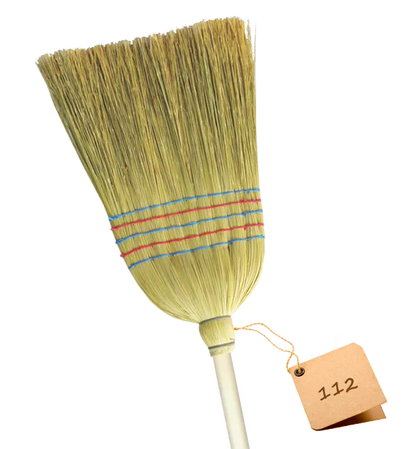 Metla 5-struko zašivena Ema sa drškom 95cm