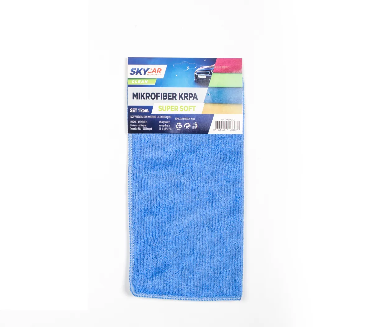 Mikrofiber krpa za auto 30x30cm SkyCar