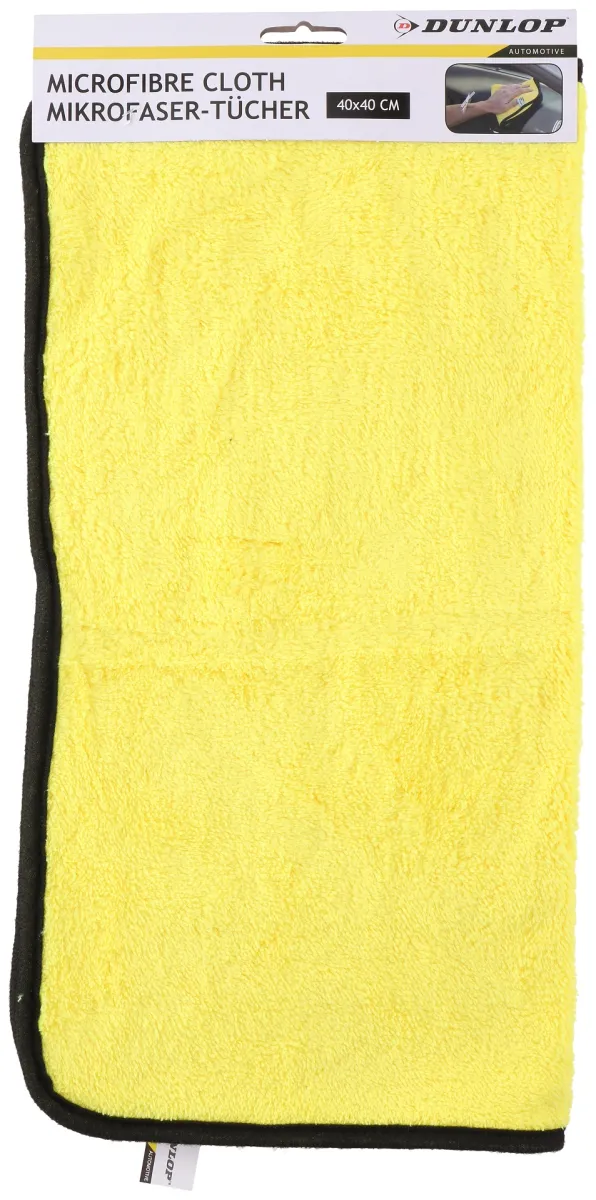 Mikrofiber krpa za auto 40x40cm žuta Dunlop
