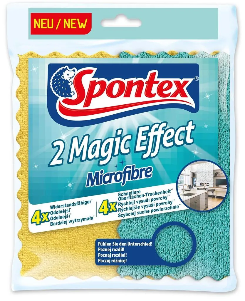 Mikrofiber krpe MagicEffect  20.5x22cm 2/1 sort Spontex