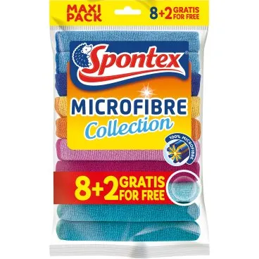 Mikrofiber krpe Microfibre Collection 30x30cm 8+2 Spontex