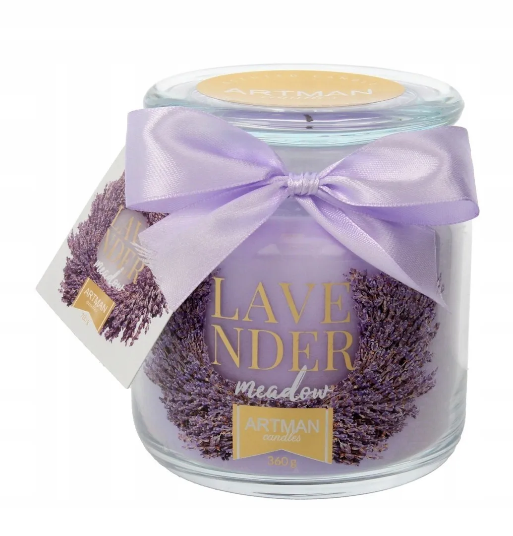 Miris. sveća Year-round-jar Lavander 11cm ljubičasta u tegli Artman