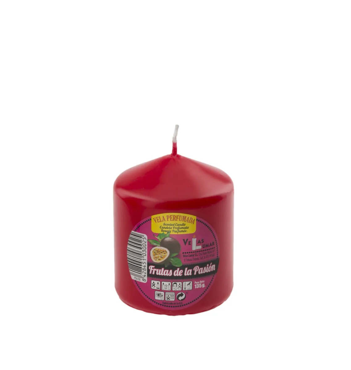 Mirisna sveća - bobičasto voće 135g crvena Velas Lumar