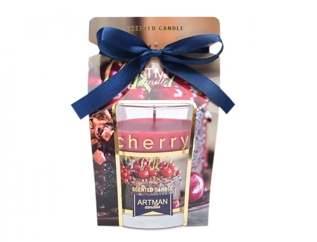 Mirisna sveća Cookies Cherry 7.4x8.3cm u stakl. čaši  Artman