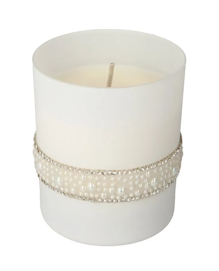 Mirisna sveća Crystal Pearl fi 8x9.5cm u beloj stakl. čaši Artman