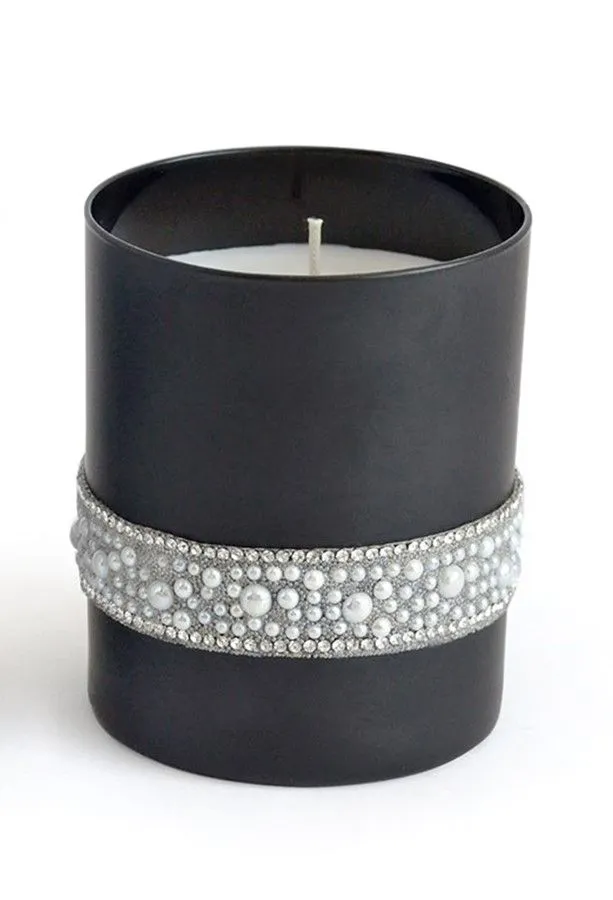 Mirisna sveća Crystal Pearl fi 8x9.5cm u crnoj stakl. čaši Artman