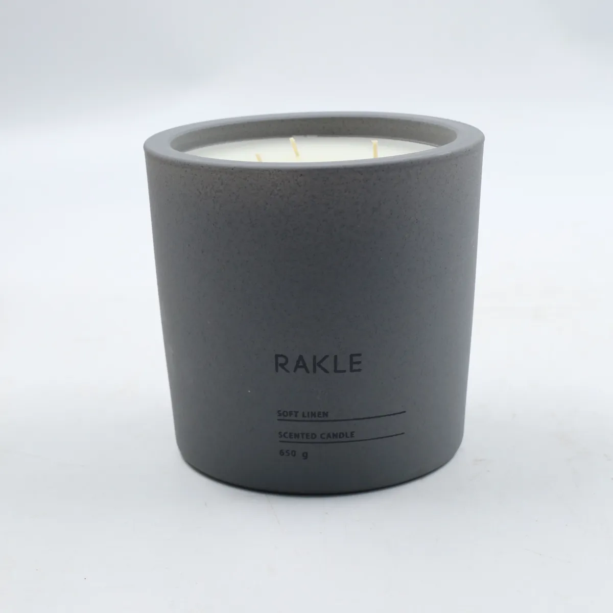Mirisna sveća Serenity Soft Linen 320g u posudi Rakle