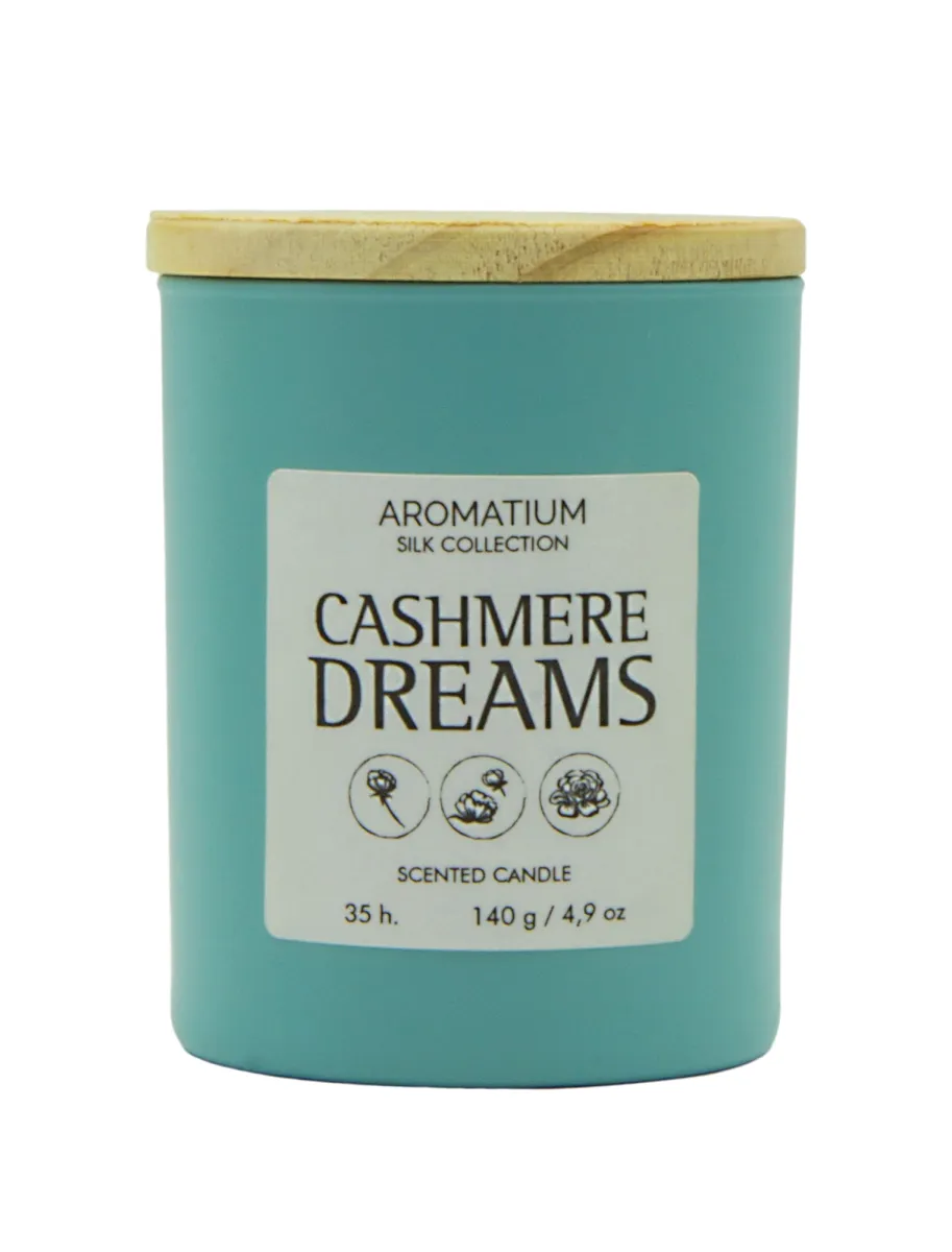 Mirisna sveća Silk Cashmere Dreams 140g u posudi Aromatium