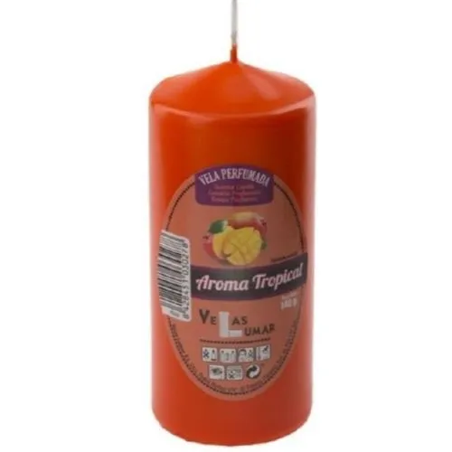 Mirisna sveća - tropsko voće 140g narandžasta Velas Lumar