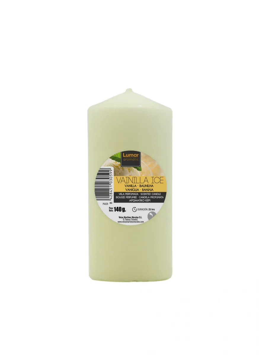 Mirisna svijeća Vanilla 140g mlečno bela Velas Lumar
