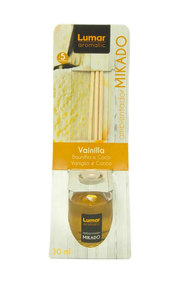 Mirisni difuzer sa štapićima Mikado Vanilla 30ml Lumar