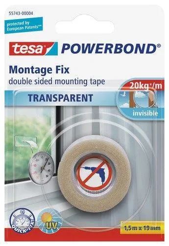 Montažna traka Transparent 1.5mx19mm Tesa
