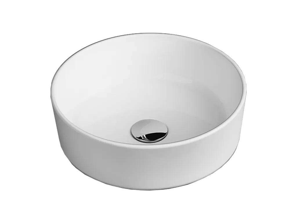 Nadgradni okrugli umivaonik Round Line 42cm mat crni Alvit