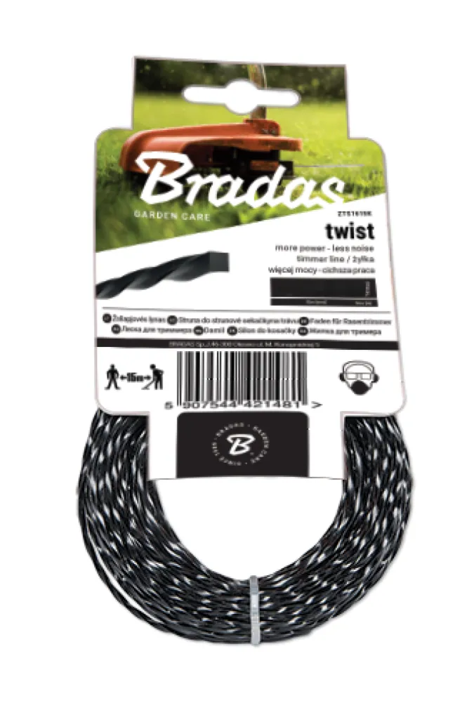 Najlon za trimer Twist spiralni 2.0mm 15m Bradas