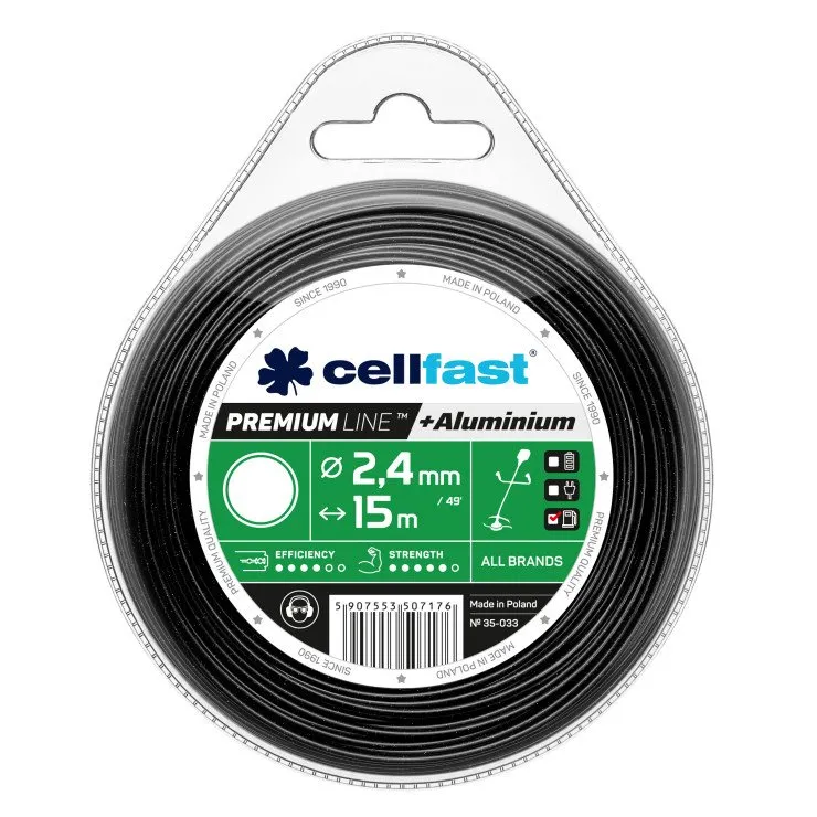 Najlon za trimer za travu PREMIUM okrugli 2.4mm 15m Cellfast
