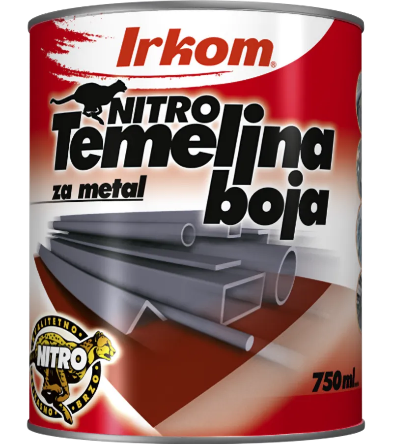 Nitro temeljna boja za metal crna 750ml Irkom