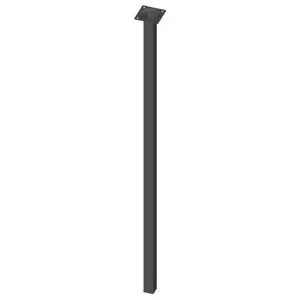 Noga za nam. 25x25 M10 800mm crna E. Sistem