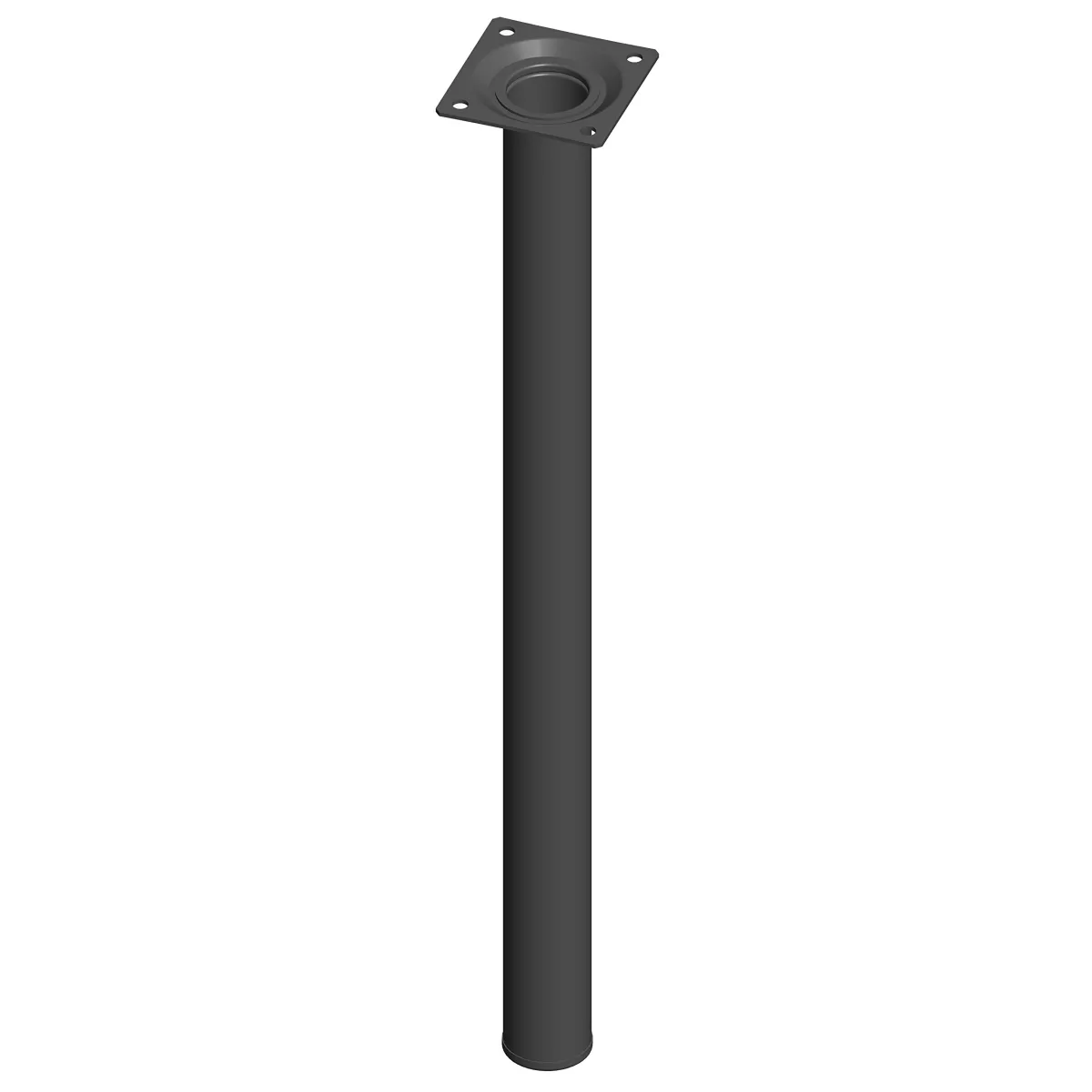 Noga za nameštaj fi 30mm M10 500mm crna E. Sistem