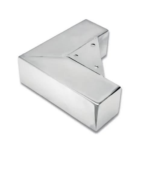 Noga za nameštaj ugaona 150x150mm hrom GTV