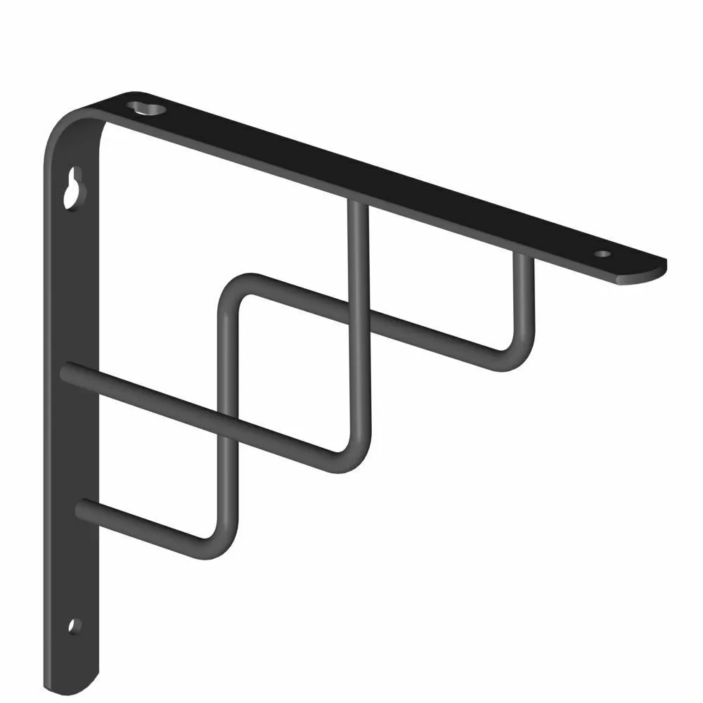 Nosač police Roxy 230x180mm crni E. Sistem