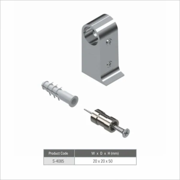 Nosač reling cevi 20x20x50mm hrom 2/1 Starax
