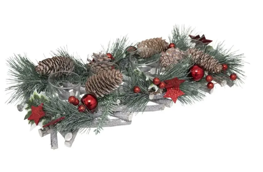Novog. držač za 4 svijeće 39x14cm Feeric Lights and Christmas