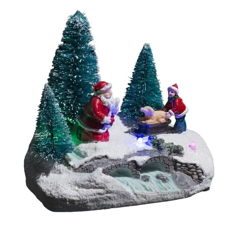 Novog. figura Snow&Tree sa led lampicama sort Feeric