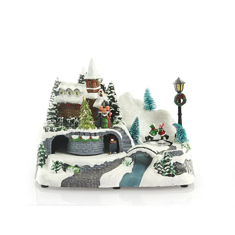 Novog. figura Village sa pokretnim motivima Feeric Lights and Christmas