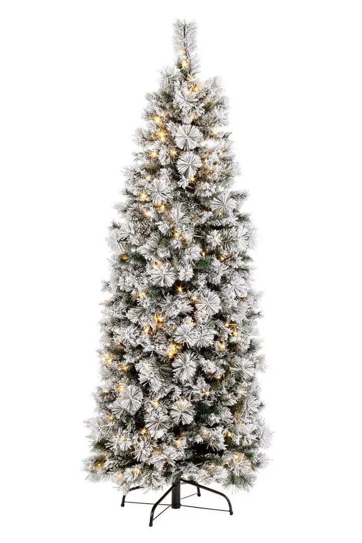 Novog. jelka Thurn 180cm sa LED lamp. sa belim vrhovima Bizzotto