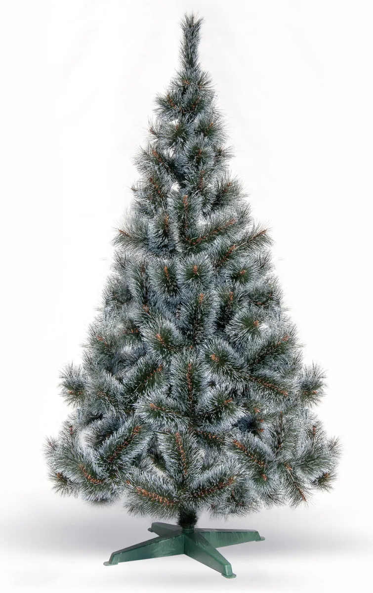 Novog. jelka Vein trees 120cm zelena sa belim krajevima iglica Grips