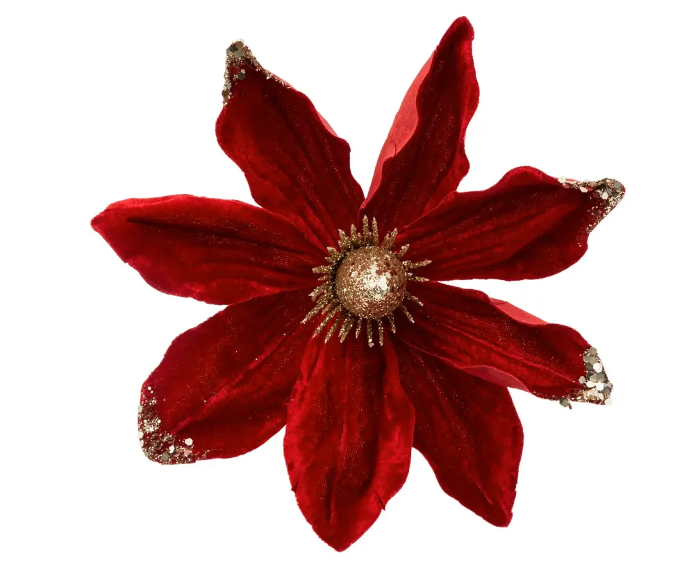Novog. kićanka-cvet Magnolija 22cm crveni Atmosphera