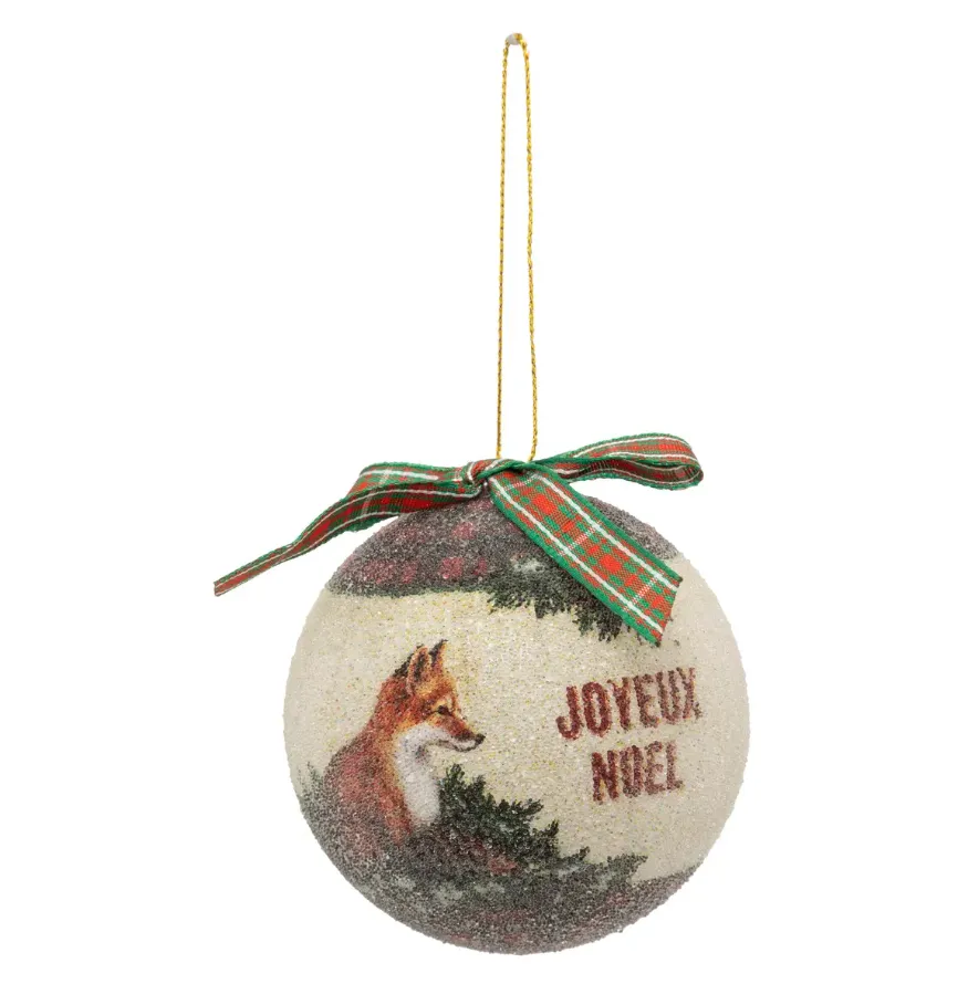 Novog. kićanka - kuglica Joyeux Noel fi 7.5cm Atmosphera