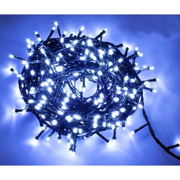 Novog. lampice 100Led bele 8 funkcija 495+160cm IP20 E. Denis
